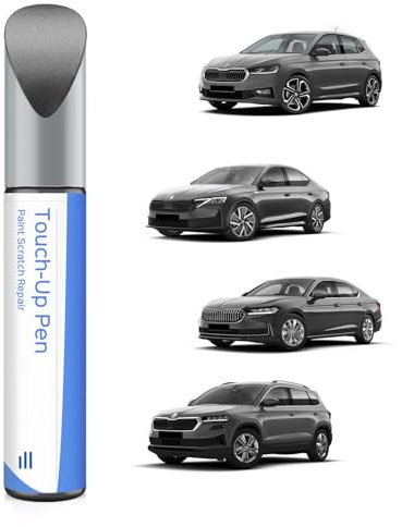 F6F6/ F7Y Metall Grau Metallic Lackstift Kompatibel mit Skoda Exakte Übereinstimmung für Chips und Kratzer