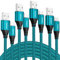 USB C Charger Cable 2M+2M+3M+3M (4Pack) Type C Charger Cable Fast Charging 3A Nylon Braided USB C Cable for iPhone 15 Plus Pro Max, Samsung Galaxy S24/S23/S22, Huawei P40/P30, Google Pixel