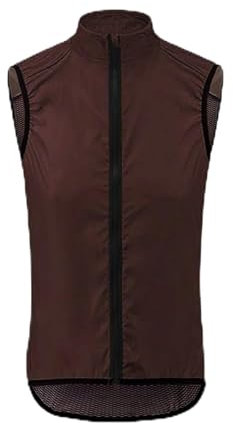 YDYAENIO Fahrradweste Herren Herren Fahrradweste Winddicht Wasserdicht Fahrradmantel Ärmellos Fahrradweste Fahrradbekleidung Ultraleicht(Brown,XXXL)