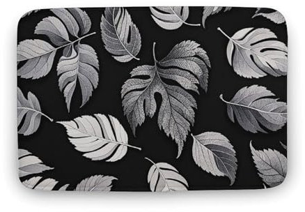Badezimmerteppich, waschbar, Badvorleger, Jacquard-Badteppich für Badezimmer, rutschfest, 40 x 60 cm, saugfähige Bodenmatte für Tür, Badewanne, Seitenwaschbecken, Küche, Bodenteppich