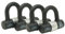 Burg-Wächter 100D Quadra Sold Secure Gold Pack, Black, Quad Keyed Alike U Locks