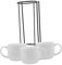Alipis Stackable Ceramic Mugs Set with Stand Office Mugs Drinking Cups for Home