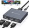 VEDINDUST Splitter DisplayPort 1 in 3 out DP a HDMI e DP Adattatore, 4K@120Hz 4K@60Hz Supporta le Modalità MST e SST, Visualizzazione Estesa MST solo per Windows