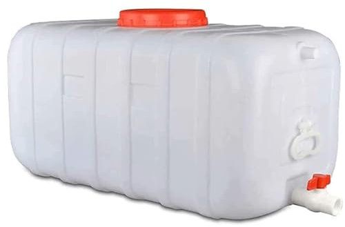 AMAZWI Serbatoio dell'Acqua con Rubinetto Contenitore Acqua Plastica Spessa 25L/50L/110L/150L/200L, Serbatoio for Acqua Alimentare Plastica(200L)