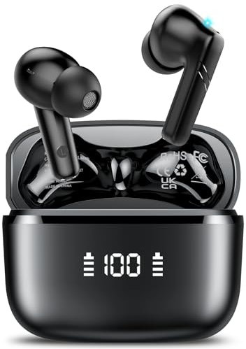 AI Kopfhörer Übersetzer, 200+ AI Bewerbungen 3-in-1 Sprachübersetzer Kopfhörer mit 144 Sprachen, 48H Bluetooth 5.4 Übersetzer Kopfhörer, 4 Übersetzungsmodi Echtzeit Übersetzer Ohrhörer für Lernen
