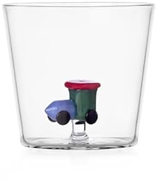 Ichendorf Milano Tumbler, Train, Collection Casse-Noisettes, 35 cl, Verre borosilicate, Fait main