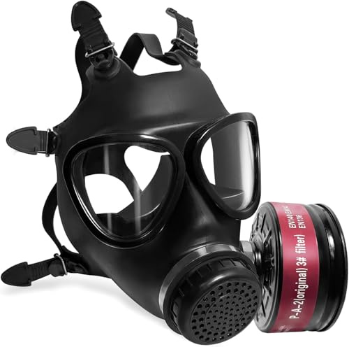 LAMANICE Atemschutzmaske,Lackiermaske mit Filter für Formaldehyd, Schleifen, Epoxidharz