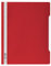 Durable Schnellhefter mit transparentem Deckel, überbreit, 50 Stück, rot, 257003