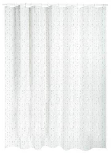 Spirella Sammlung Textile 180 x 200 White Schimmel Duschvorhang-Anti-Bakteriell, waschbar, wasserdicht-Polyester, „Wet“ 180x200cm Weiß, Multicolored, One Size