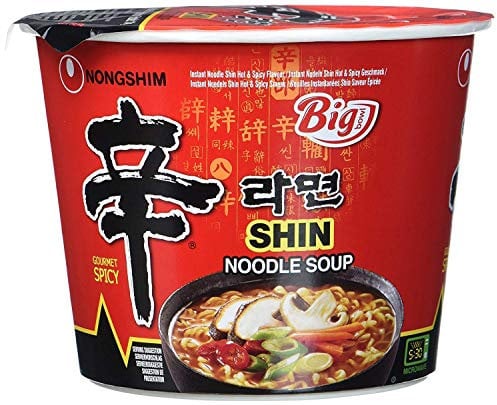 Nong Shim Instantnudeln, Shin Ramyun, Big Bowl, sehr scharf, 16er Pack (16 x 114 g)