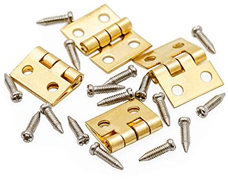 Odoria 1/12 Scale Dolls House Miniature Door Hinges and Screws Dollhouse Accessories