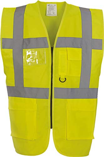 Yoko Multifunktionale Herren-Hochsicherheitsweste yk002/hvw801. Small gelb