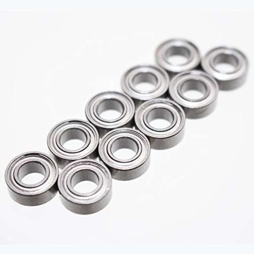 10 x Kugellager 10 x 5 x 4 mm MR105ZZ Rillenkugellager Lager Metallabschirmung