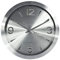 Technoline analoge Quarz-Wanduhr Ø 40 cm Silber