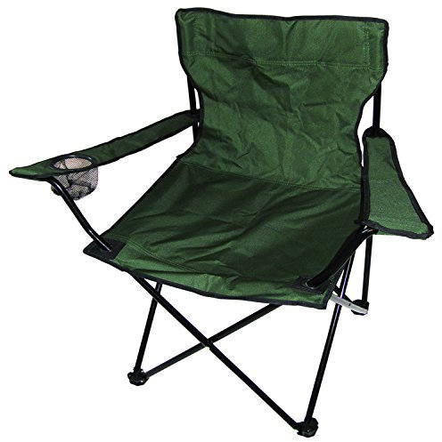 Mojawo Chaise pliante pour la pêche/le camping avec porte-gobelet et sac de transport Vert