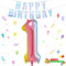 Folienballon Zahl in Farbe,Luftballon Zahlen,Riesige Folienballon,Zahl Geburtstagsdeko,Geburtstag Dekoration bunt,Folienballon im Zahlen-Design,Party Supplies Folienballon im Zahlen-Design (1)