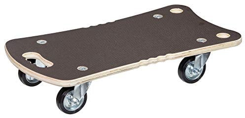 WAGNER Transporthilfe MM 1312 I 57,5 x 29 x 12 cm - Tragkraft 300 kg - für schwer beladene Kisten & Geräte I leise Vollgummi-Rollen I Ergo-Griffmulden I rutschfeste Oberfläche - 20131201