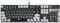 Qisan 104 Mechanical Keyboard for Gaming | Large Size USB White Backlit Gaming Keyboard Wired | US Layout Brown Switches Hot Swappable Mechanical Clicky Keyboards Compatible with PC & Laptop