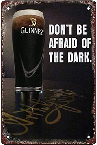 Guinness Retro-Blechschild für Bar, Wanddekoration, Heimdekoration, 30,5 x 20,3 cm