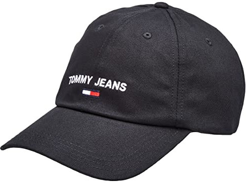 Tommy Jeans Damen TJW Sport Cap Baseballkappe, Black, Einheitsgröße