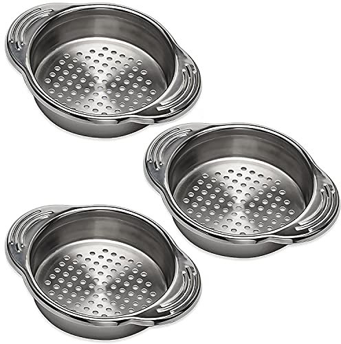 Dadamong Colador de atún de acero inoxidable, colador de atún de tamiz de acero inoxidable, colador de enlatado para tamaño regular y atúnes de cuello ancho, apto para lavavajillas