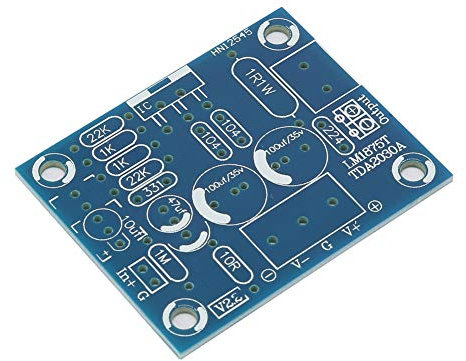 Class-D Hi-Fi Digital Amplifier DIY Kit,LM1875T 20W Mono Channel HiFi Audio Power Amplifier Board Military Grade Double Sided Circuit Board Amplifier Board DIY Kit
