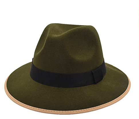 AMDOLE Herbst und Winter Herren und Damen neutrale Paare Wollhut britische Mode Imitation Jazz Hut schwarzer Zylinder Gentleman Hut Kiffer Hut