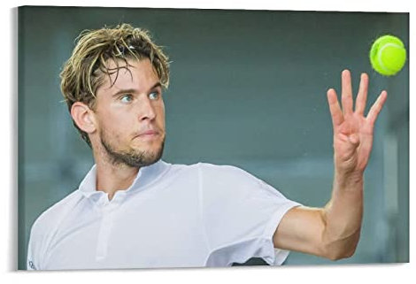 AIPHE Kunstwerk Malerei Leinwanddrucke Dominic Thiem Tennis Talent Poster Tavern (2) Zimmergeschenke Moderne Schlafzimmerdekoration 60x90cm Kein Rahmen