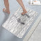 KAZOLEN rutschfeste Badematte Absorbierende Badezimmerteppich Waschbar: 40 x 60 cm schnelltrocknende Badteppich Badvorleger Duschvorleger für Badewanne, Duschraum und Badezimmer, Toilette, Hellgrau