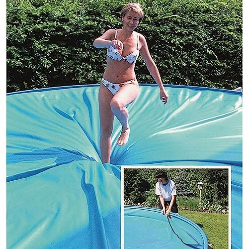 Pool Sicherheitsabdeckung SafeTop rund 700 cm für Rundpool mit Standard Handlauf Abdeckplane Abdeckung Reißverschluss Stahlwand Schwimmbecken