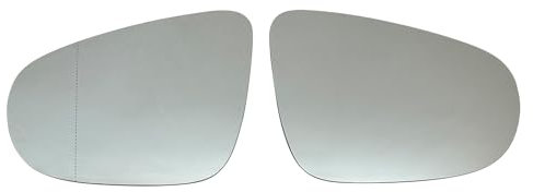 Doo Engy Spiegelglas Ersatzspiegel Außenspiegel Glas Spiegel Ersatz Rückspiegelglas Seitenrückspiegelglas Ersatzglas Spiegelgläser beheizbar links und rechts für Golf 6 für Touran 1T