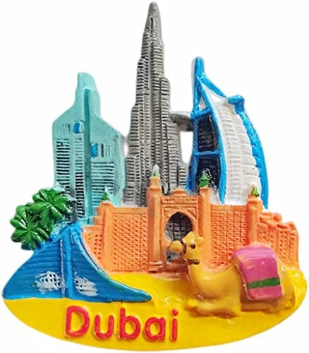 Dubai United Arab Emirates Magnet Fridge Refrigerator Magnet Decoration Sticker Souvenir Resin Crafts Kitchen Whiteboard