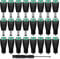 12 Pairs 5.5mm x 2.1mm DC Power Connector Male Female, KUOQIY 12V Male & Female Jack Connector Plug Adapter, for CCTV Camera