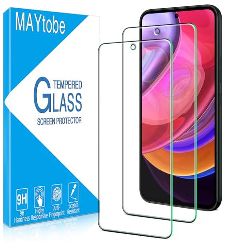 MAYtobe 2 Unidades Protector de Pantalla para Samsung Galaxy A54 5G, Cristal Vidrio Templado Antiarañazos, Antihuellas, Sin Burbujas, Dureza 9H, Ultra Transparente, Ultra Resistente