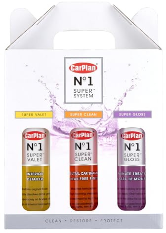 CarPlan No.1 Super Valet Kit – Ultimate Car Cleaning & Detailing Set for Interior & Exterior Care