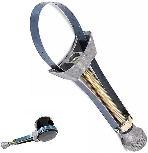 Clés à Filtre à Huile,Sangle Clé Diamètre Réglable,Filtre à Huile Clé à Sangle,Clé à Sangle Réglable pour Filtre,Diamètre de Clé de Courroie de Retrait de Filtre à Huile de Camion de Voiture Réglable