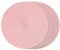 FunWheat Runde geflochtene Tischsets für Esstisch, gewebt, waschbar, rutschfest, 38,1 cm, Rosa, 8 Stück