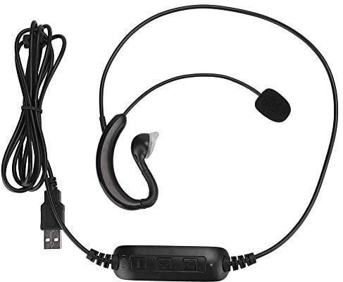 Miokycl Ohrbügel Headset USB Kopfhörer Computer Notebook Zubehör Skype/QQ/MSN