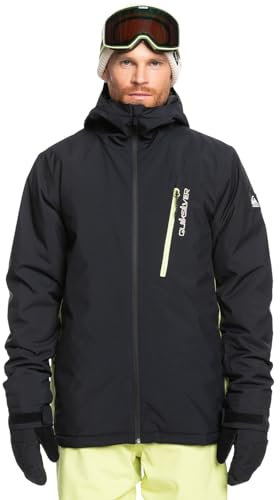 Quiksilver Morton JK Chaqueta, True Black, Estándar para Hombre