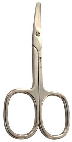 YNR 9CM Premium Baby Nail Scissors Nose Hair Scissors, Safety Blades for Trimming Small Details Facial Hair, Ear Hair, Eyebrow