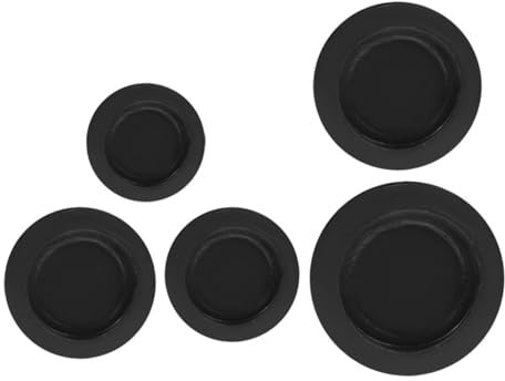 BCOATH 5 Stück Box Sparschwein Zubehör Gummistopfen Sparschwein Steckerkappen Gipspuppenkappen Glas Bodenstopfen Sparschwein Bodenabdeckung Sparschwein Stopper Schwarzer Sparschwein