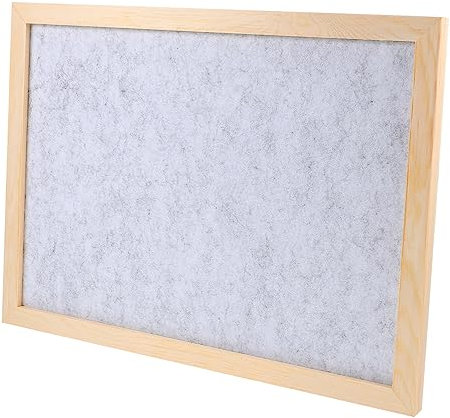 SECFOU Kinder Selbstgemacht Filz Fototafel 30x40cm Holzrahmen Kork Pinnwand Memoboard Zum Basteln Klassenzimmer Anzeigetafel