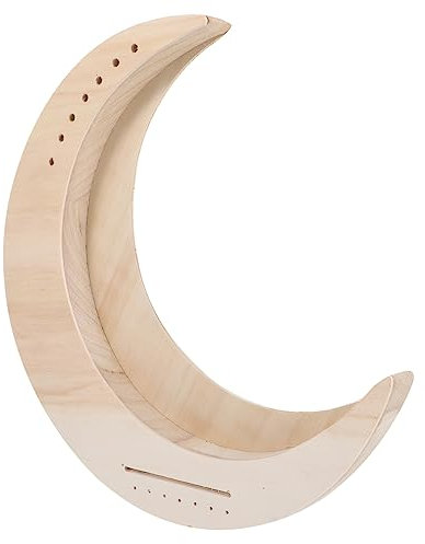 TOYANDONA Harpe Lyre En Bois 7 Cordes Instrument à Cordes En Métal Pour Débutants, Harpe Portable à Assembler Forme Lune, Instrument De Musique Diy Pour Adultes Et Garçon Et Filles