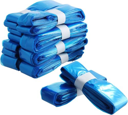 10Pcs Nappy Bin Refill, 4.5m Nappy Disposal Bags Extra Thick Smellproof Antibacterial Multilayer Film, Baby Scented Refills Diaper Pail Disposal Sacks for Most Diaper Pail (Blue)