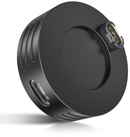 Elebase USB C Ladegerät Adapter für Garmin Uhr,USBC LadeKabel & Ladestation Typ C Dock für Garmin Fenix,Forerunner 970 570,Venu X1,Approach,Vivoactive,Quatix 8 (Kompatibilität prüfen!!)