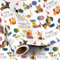RUSPEPA Hunde-Geburtstags-Geschenkpapierrolle für Jungen und Mädchen,süßes Hündchen, Ballon und Geschenkbox mit „Happy Birthday“-Schriftzug, Geschenkpapier für Kinder, 43,2 cm x 5 m