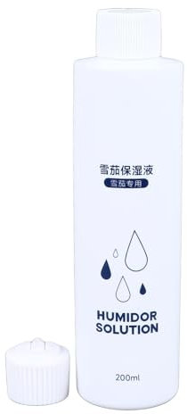 Propylenglykol-Lösung 200 ml für Zigarrenhumidore mit 70% RH Regelung, geruchsneutral & sicher mit Flip-Up-Füller für Sammler, Raucher, Zigarrenliebhaber