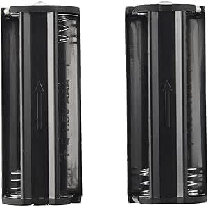 2 Pcs Black Battery Holder For 3 X 1.5 V AAA Batteries Flashlight Torch Batteries, Household Accumulators Chargers Accessories