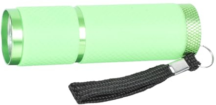 DEARMAMY Kleine UV Handlampe Grün für Nageltrocknung Tragbare LED Taschenlampe für Maniküre Geldschein prüflampe und Vielseitige UV anwendungen Langlebig und Einfach zu Bedienen