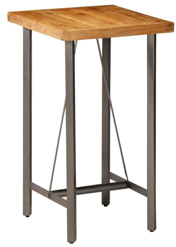 Generisch Bartisch Recyceltes Massivholz Teak 60x60x107 cm,Möbel,Tische,Esstische-245803